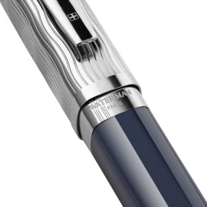 ウォーターマン万年筆 エクセプションスリム 限定版 ブルー×スチール
