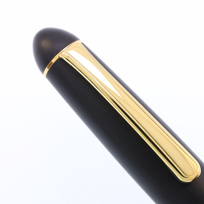 中古)PLATINUM プラチナ 万年筆 #3776 肥後象嵌 #96 イチョウ 中字