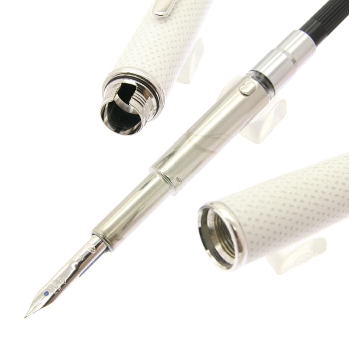 Pilot キャップレス 絣 ホワイト F 限定 詳細ページ | 万年筆