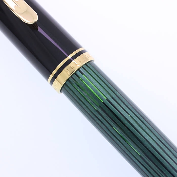 中古)Pelikan ペリカン 万年筆 スーベレーン M400 グリーンストライプ