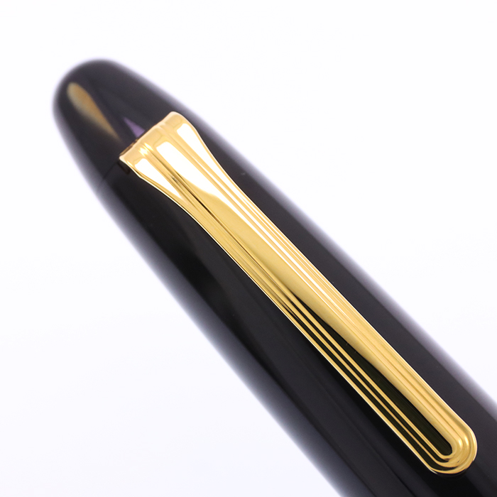 中古)SAILOR セーラー 万年筆 キングプロフィット エボナイト 長刀研ぎ