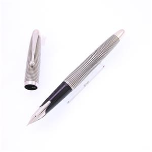 万年筆 シルバーン 格子 細字