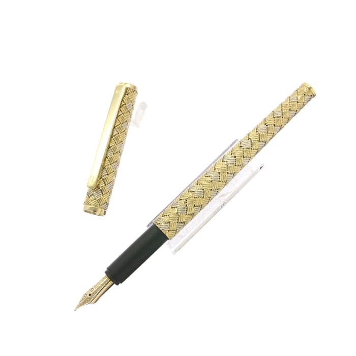 中古)A.DUNHILL ダンヒル 万年筆 プレシャスメタル 18金無垢 F(商品ID