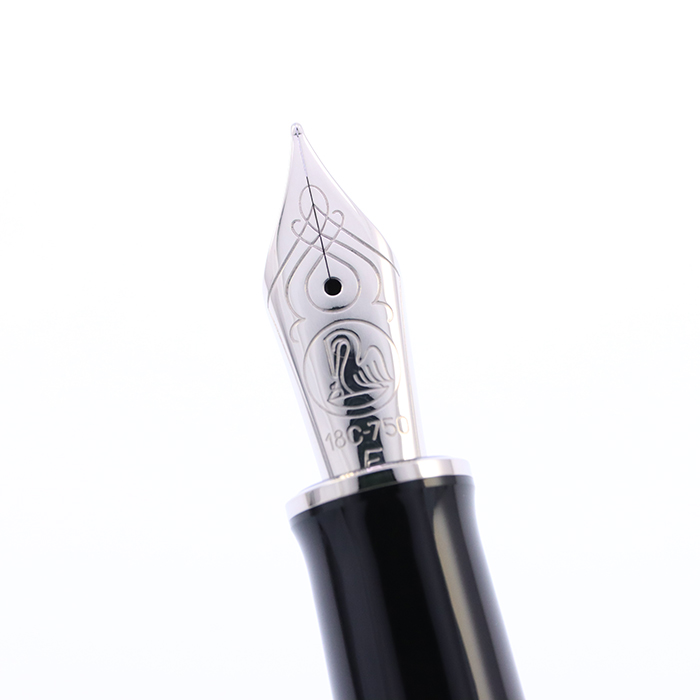 ペリカン　万年筆　スーベレーン　18C-750 F（細字）　ブルーストライプ 新品)Pelikan ペリカン 万年筆 スーベレーン M805 ブルー