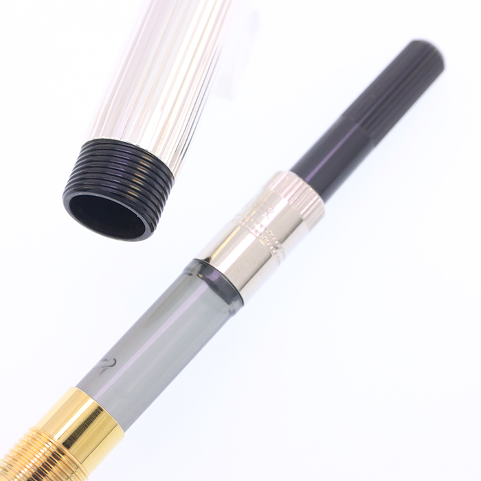 中古)PARKER パーカー 万年筆 デュオフォールド スターリングシルバー