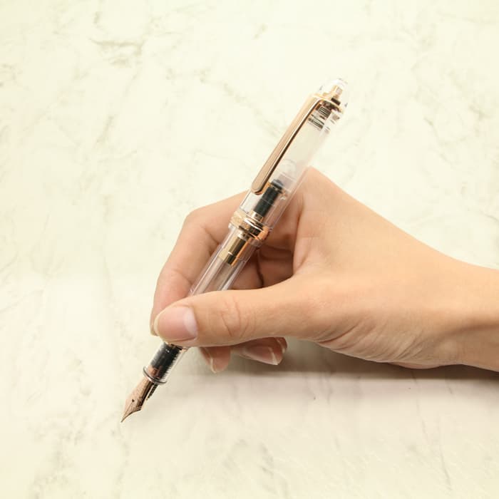 プラチナ　万年筆　シャンパンゴールド/ピンク　ペン先18K-750 プラチナ 万年筆 シャンパンゴールド/ピンク ペン先18K-750