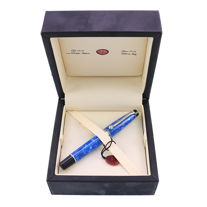 中古)AURORA アウロラ 万年筆 リミテッドエディション アクア F（商品