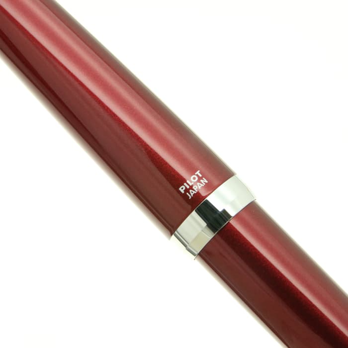 新品)PILOT パイロット 万年筆 エラボー レッド (金属軸)（商品ID