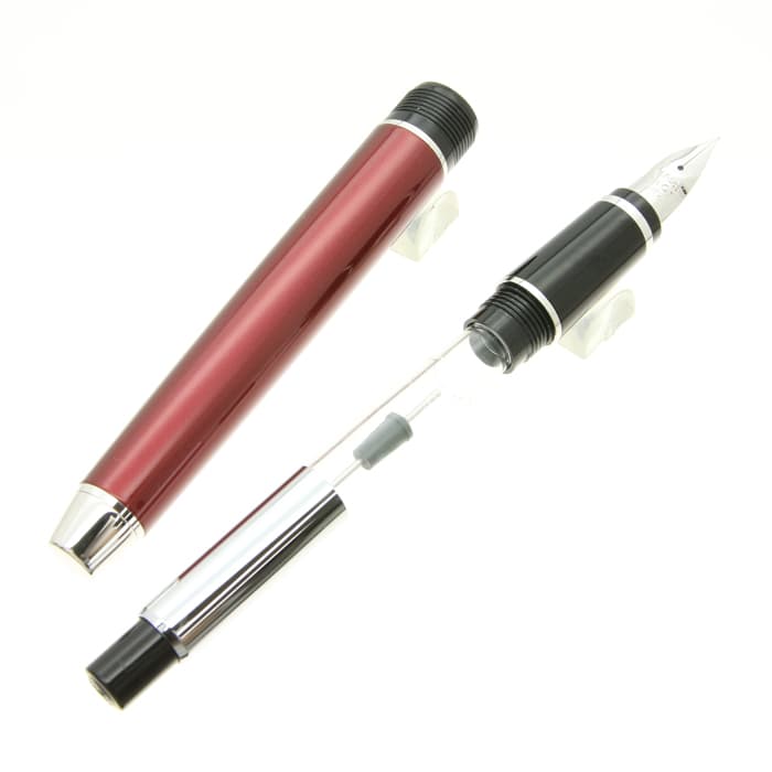 パイロット万年筆　エラボー　金属軸（赤）SM 新品)PILOT パイロット 万年筆 エラボー レッド (金属軸)（商品ID