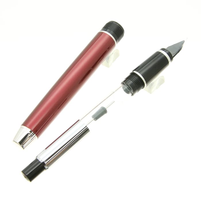 新品)PILOT パイロット 万年筆 エラボー レッド (金属軸)（商品ID