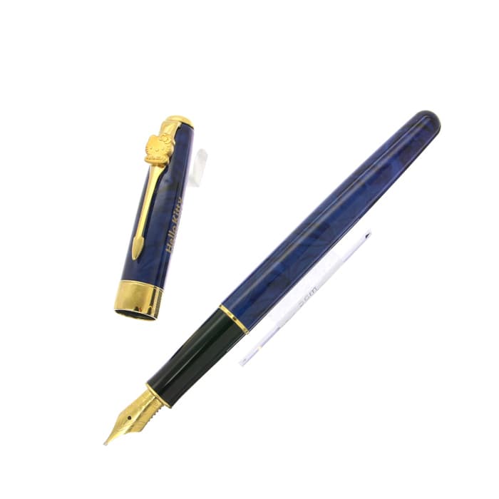 d*3様 Parker 万年筆 青色 金属製 箱付き d*3様 Parker 万年筆 青色