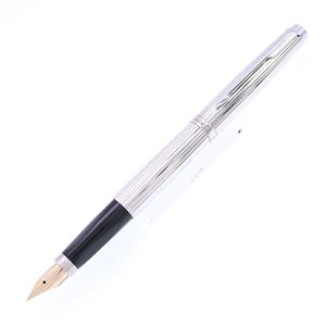 PARKER パーカー 万年筆 #75 プラスヴァンドーム シルバー ゴドロン XF メイン