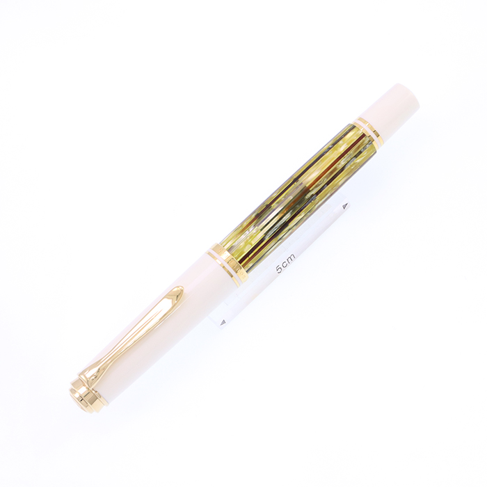 中古)Pelikan ペリカン 万年筆 スーベレーン M400 ホワイトトータス EF 