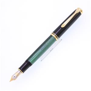 万年筆 スーベレーン M800 グリーンストライプ F [研磨]