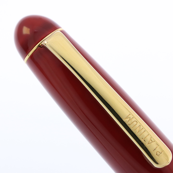 中古)PLATINUM プラチナ 万年筆 #3776 漆 黒暈し 中字（商品ID