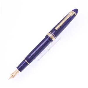 万年筆 プロフィット ライト ゴールドトリム シャイニングブルー 太字