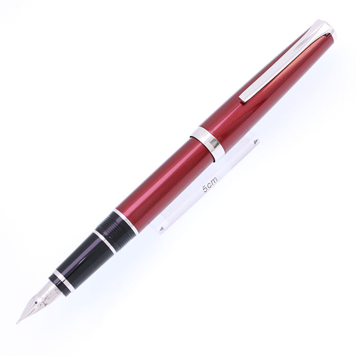 パイロット万年筆　エラボー　金属軸（赤）SM 詳細ページ | 万年筆 ボールペンなど高級筆記具の販売・買取