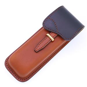 ペンケース サドルデザインシリーズ Limited Edition 2本差しシース ネイビー
