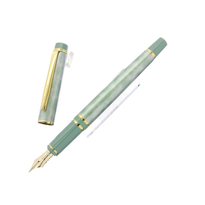 PILOT パイロット 万年筆 グランセ グリーンマーブル 14K 初期型 新品)PILOT パイロット 万年筆 グランセ マーブルグリーン（商品ID
