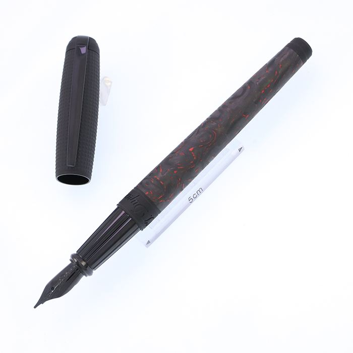 中古)S.T.Dupont エス・テー・デュポン 万年筆 ラインD ラージ