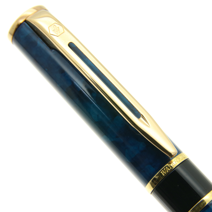 WATERMAN 万年筆 ロレア ブルーグリーンマーブル 詳細ページ | 万年筆 ボールペンなど高級筆記具の販売・買取