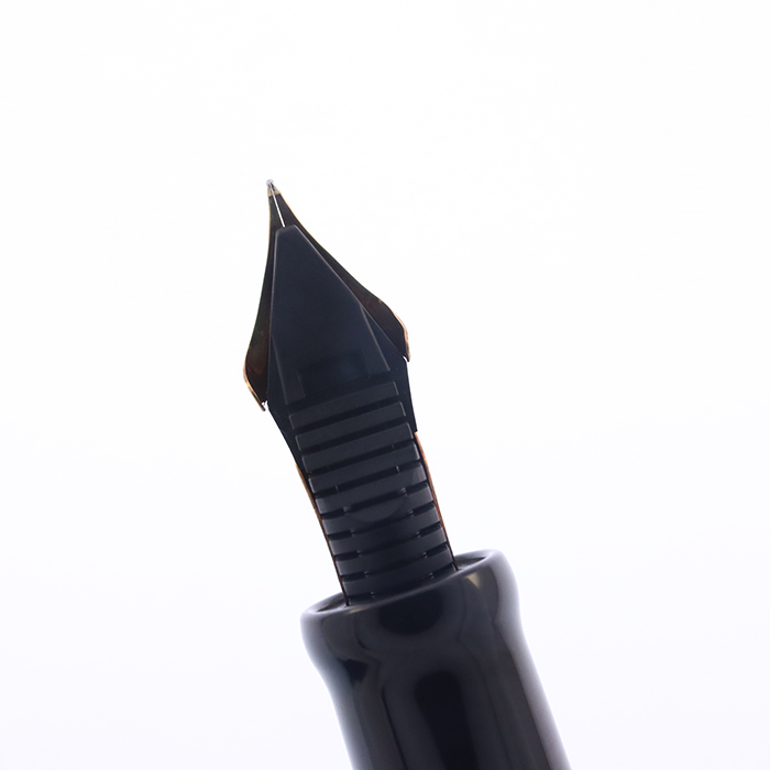 中古)NAKAYA 中屋万年筆 万年筆 ネオスタンダード 黒ヘアライン 軟細字