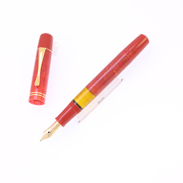 中古)Pelikan ペリカン 万年筆 M101N ブライトレッド B（商品ID
