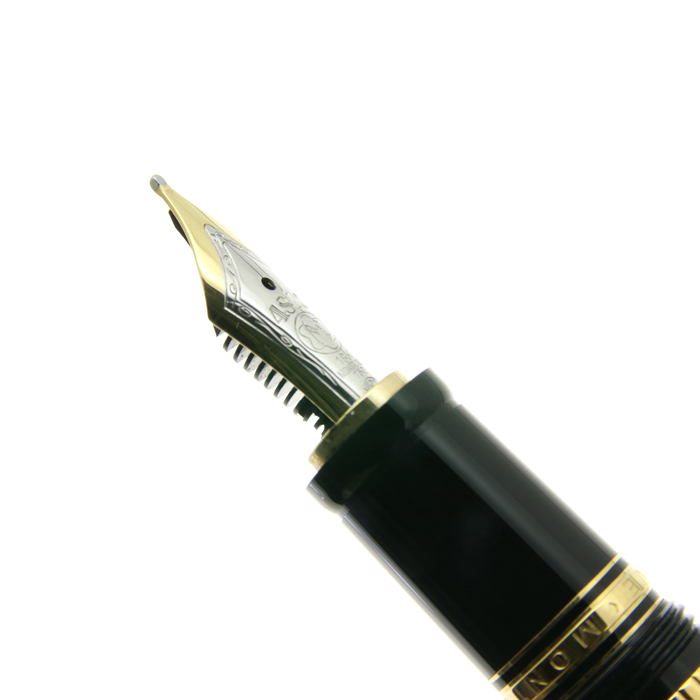 ペン先750】MONTBLANC 万年筆 モンブラン ボルドー×ゴールド ペン先750