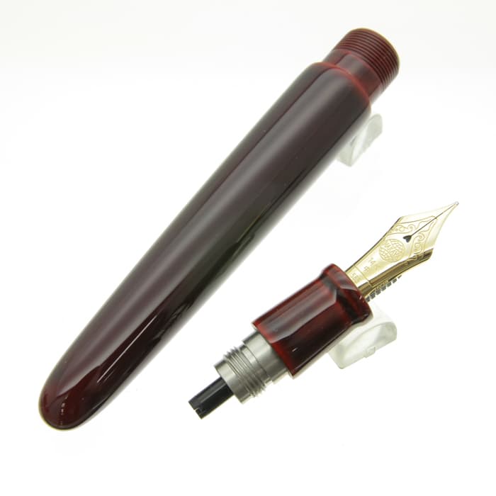 新品)NAKAYA 中屋万年筆 万年筆 ライター ポータブル 赤溜 中字（商品