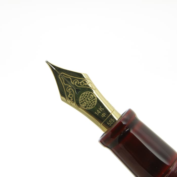 新品)NAKAYA 中屋万年筆 万年筆 ライター ポータブル 赤溜 中字（商品