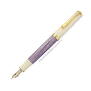 中古)Pelikan ペリカン 万年筆 スペシャルエディション スーベレーン (新品、未使用品) 新品未使用 ペリカン EF バイオレットホワイト 限定スーべレーン 筆記具
