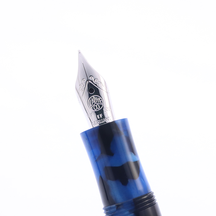 中古)KAWECO カヴェコ 万年筆 アートスポーツ ぺブルブルー 14K/EF