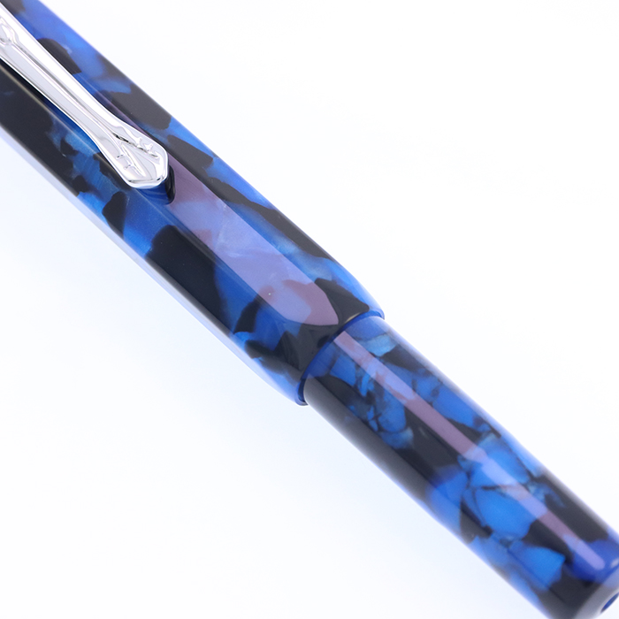 中古)KAWECO カヴェコ 万年筆 アートスポーツ ぺブルブルー 14K/EF