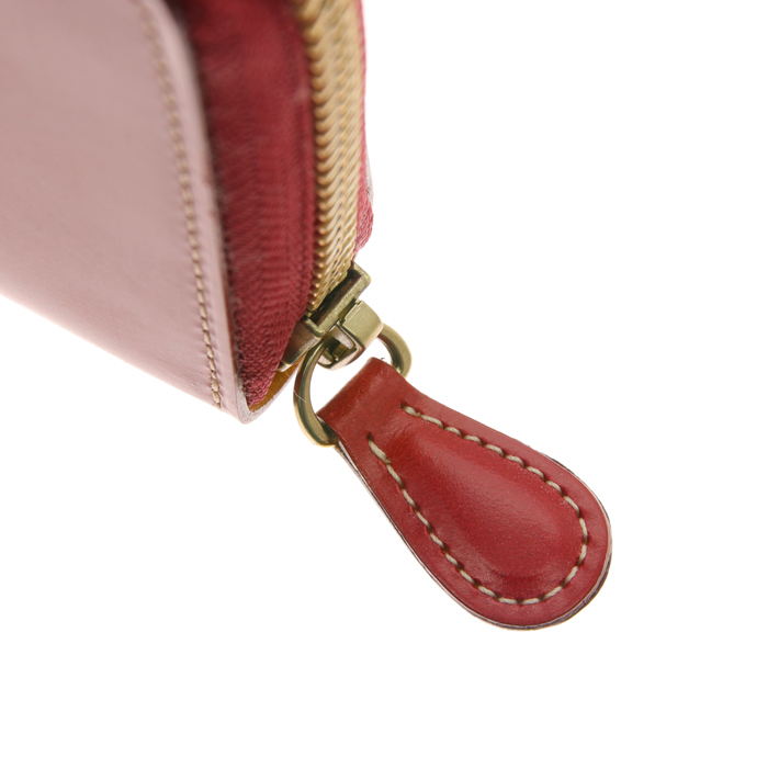 【未使用品】GANZO レザー ペンケース THIN BRIDLE(シンブライドル) ファスナー付き4本入りペンケース