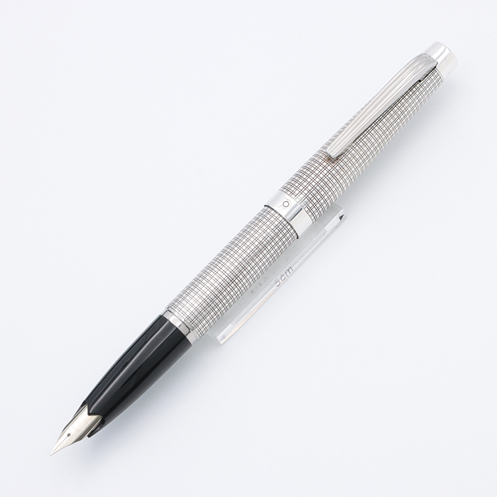 プラチナ 18K 18金 万年筆 ショート 黒 細字 ストライプ 廃盤 プラチナ 万年筆 ショート（プラチナ 18K 18金 万年筆 ショート