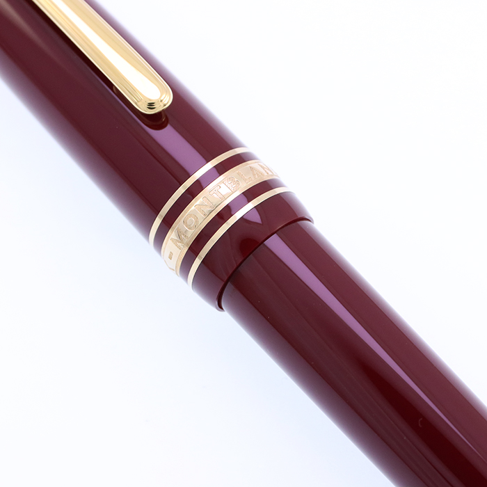 MONT BLANC バーガンディ木目ボールペン