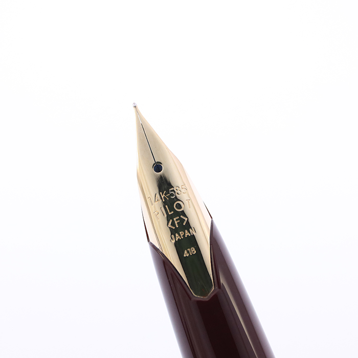 PILOT パイロット万年筆 elite95s ディープレッド　14金F 細字 中古)PILOT パイロット 万年筆 エリート95S ディープレッド 細字（商品