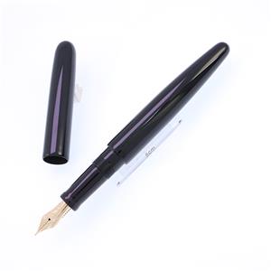 NAKAYA 中屋万年筆 万年筆 シガーモデル ロング 黒呂色 細字 メイン