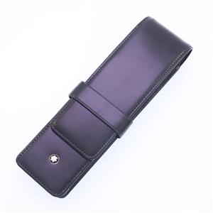 ペンケース マイスターシュテュック クラスプ付 (シエナ) ブラック 2本用