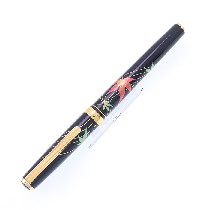 中古)PLATINUM プラチナ 万年筆 18Kスタンダード 美巧 金沢箔