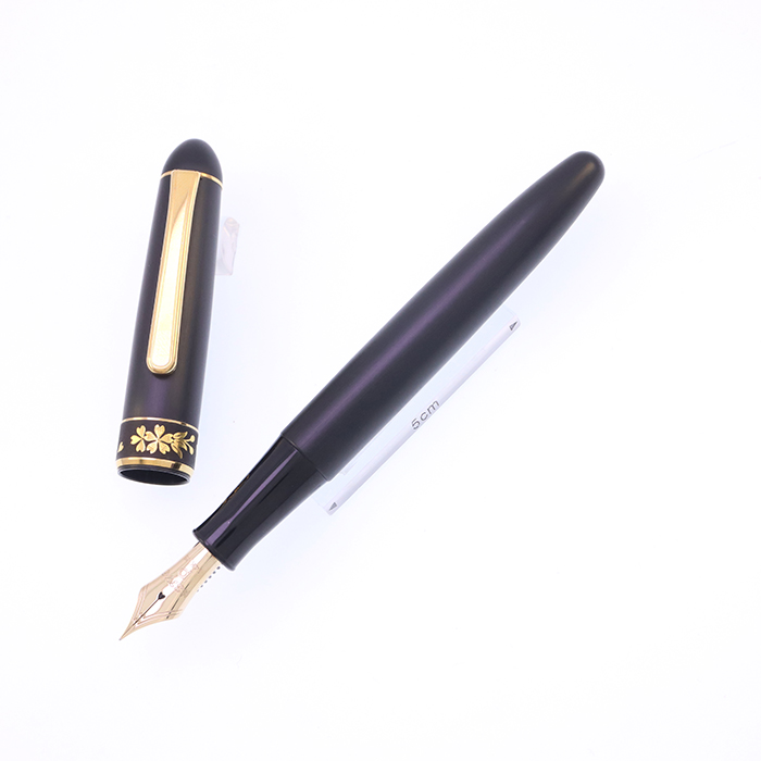 中古)PLATINUM プラチナ 万年筆 #3776 肥後象嵌 #95 サクラ 細字（商品