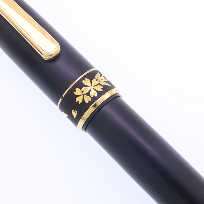 中古)PLATINUM プラチナ 万年筆 #3776 肥後象嵌 #95 サクラ 細字（商品