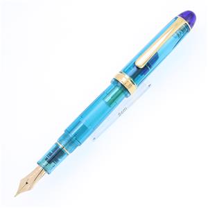 PLATINUM プラチナ 万年筆 文具館コバヤシオリジナル #3776 センチュリー 翡翠-かわせみ- 太字 メイン
