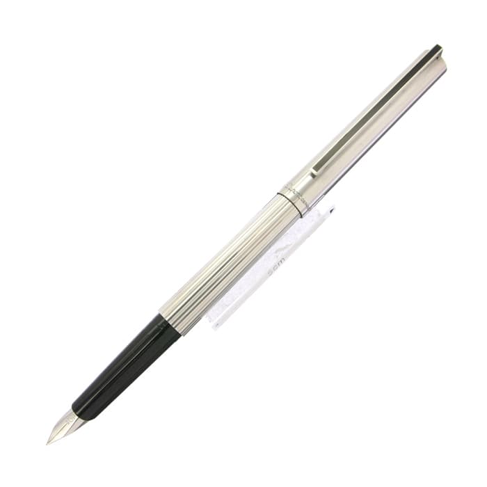 デュポン　万年筆　シルバー　k18 silver 詳細ページ | 万年筆 ボールペンなど高級筆記具の販売・買取