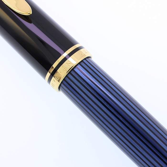 中古)Pelikan ペリカン 万年筆 スーベレーン M800 ブルーストライプ EF 