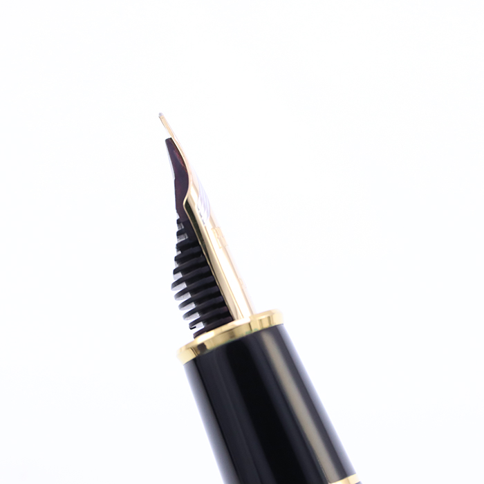 新品未使用 桐箱入 プラチナ プレジデント 万年筆 黒 18K M プラチナ