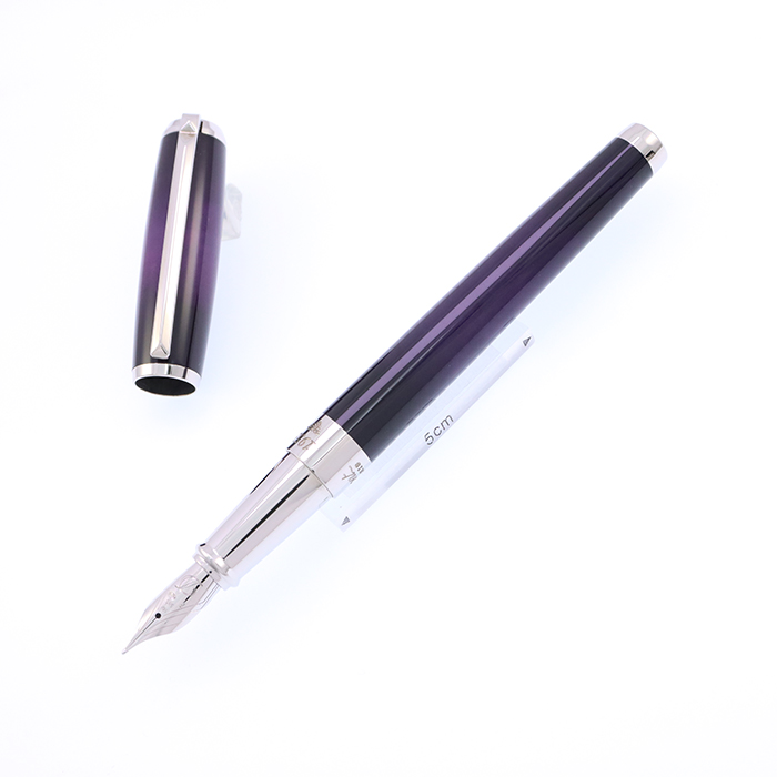 中古)S.T.Dupont エス・テー・デュポン 万年筆 ラインD アトリエ 純正 