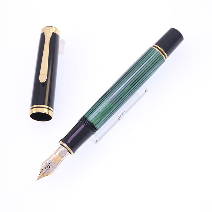 中古)Pelikan ペリカン 万年筆 スーベレーン M1000 グリーンストライプ