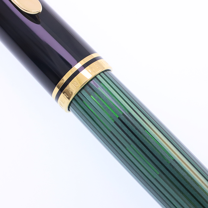 中古)Pelikan ペリカン 万年筆 スーベレーン M1000 グリーンストライプ