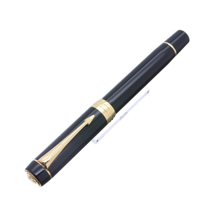 パーカー デュオフォール　センチティニアル⁇黒　M中字　万年筆　中古品　送料込み デュオフォールド パーカー 万年筆 両用式 DUOFOLD クラシック